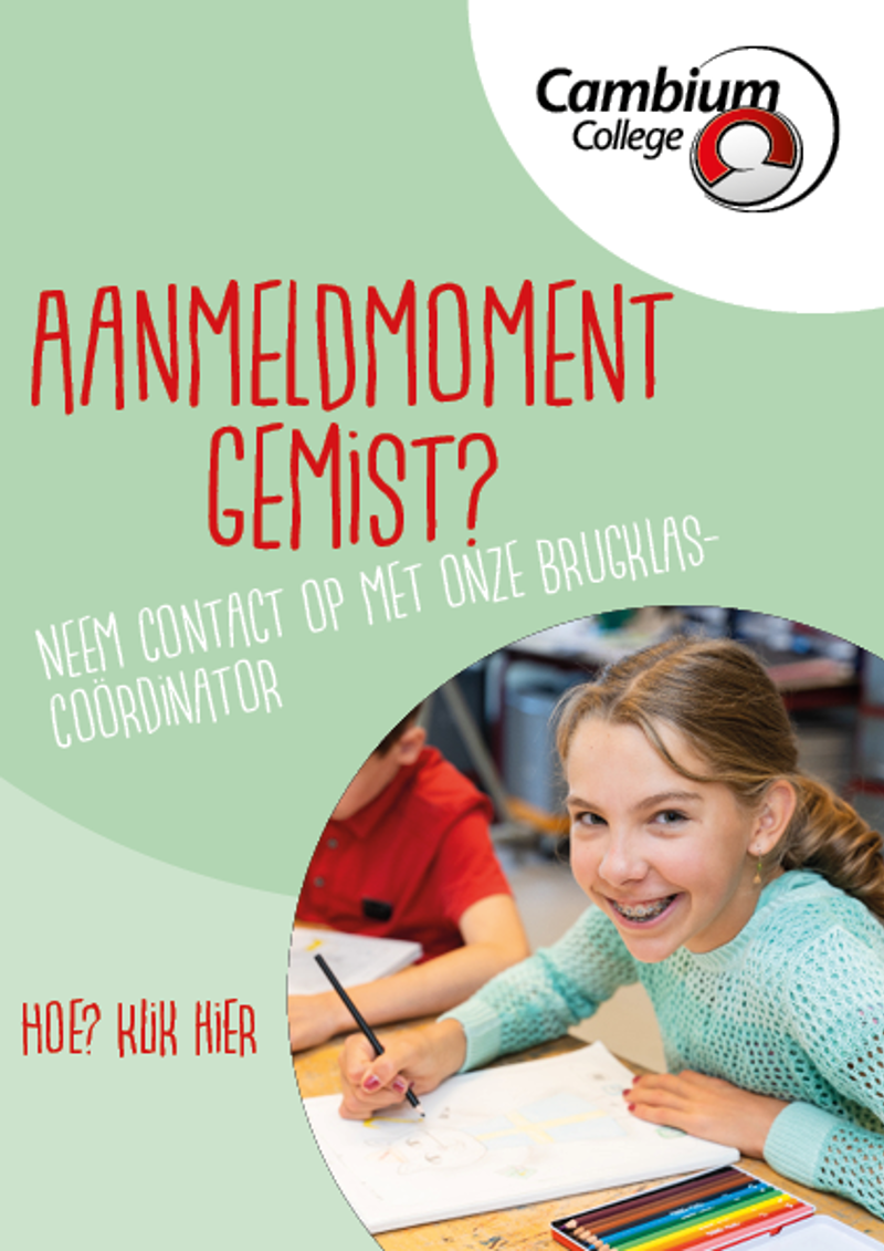 Aanmeldmoment gemist?