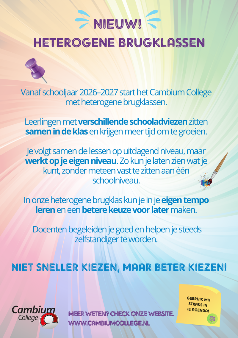 Flyer heterogene brugklas
